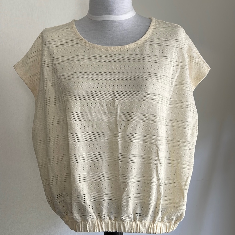 Madewell cream top sz M